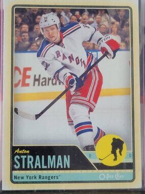 2011 OPEE CHEE, ANTON STRALMAN CARD AND PUCK DISPLAY, MINT IN THE BOX!!!